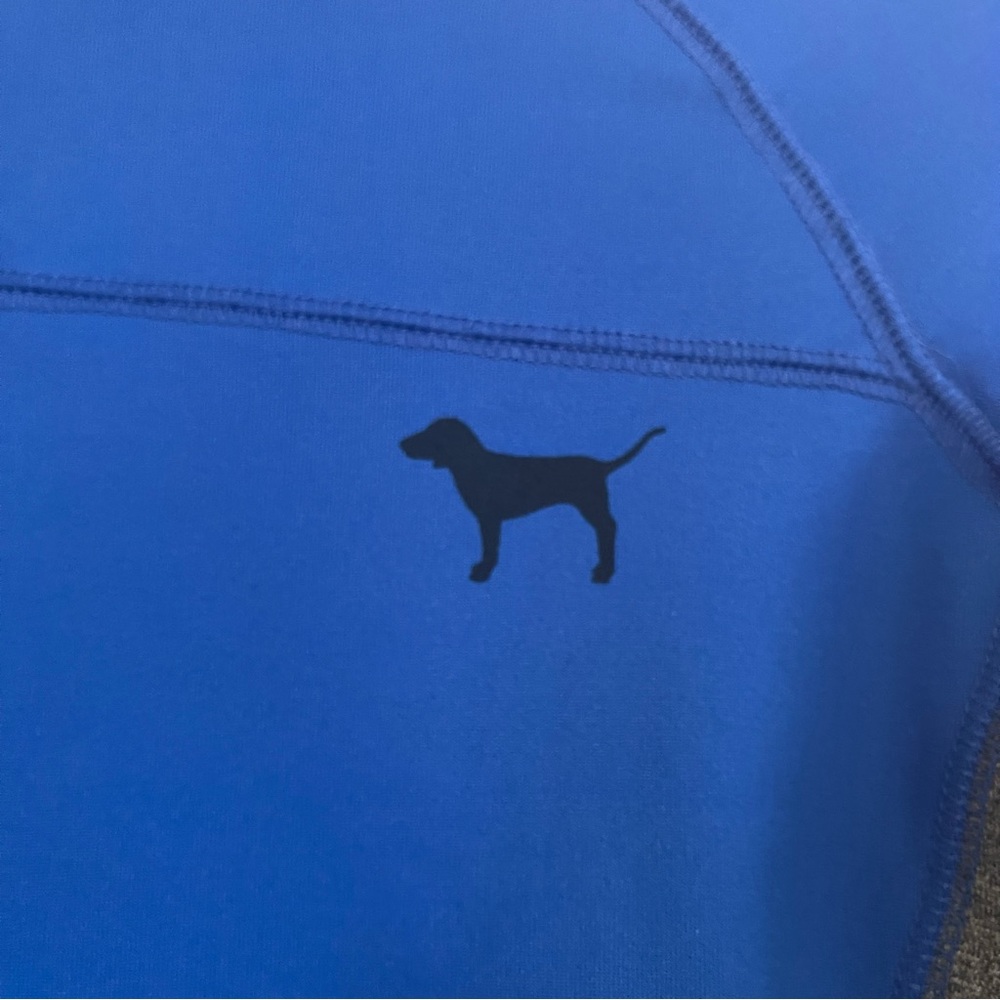 Victoria's Secret PINK "Ultimate" Blue 1/4 Zip Sweatshirt, Size Women XS - Picture 2 of 9